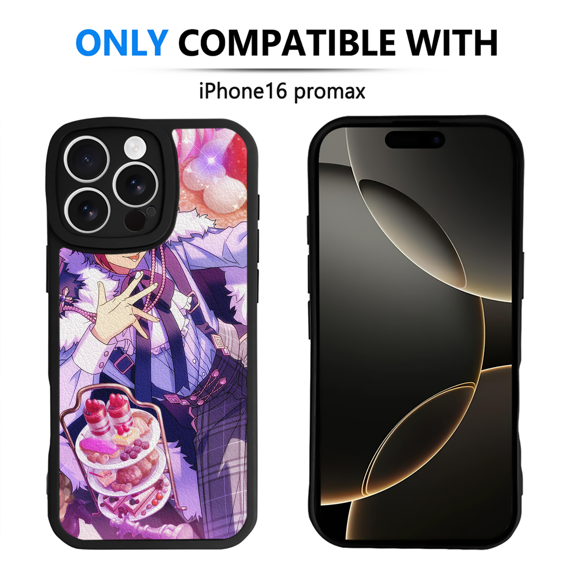 （画像用） あんさんぶるスターズ! Ensemble Stars 【iPhone 16シリーズ対応】シリコンスマホケース（レザー調） 材質：シリコン